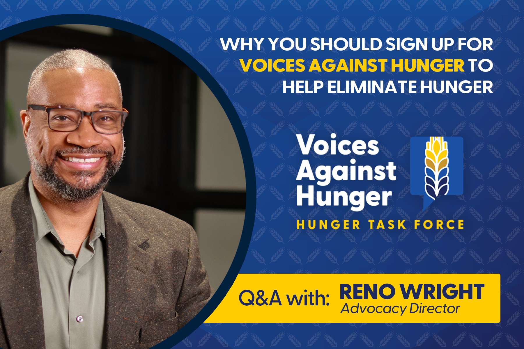 Why You Should Sign Up For Voices Against Hunger To Help Eliminate 