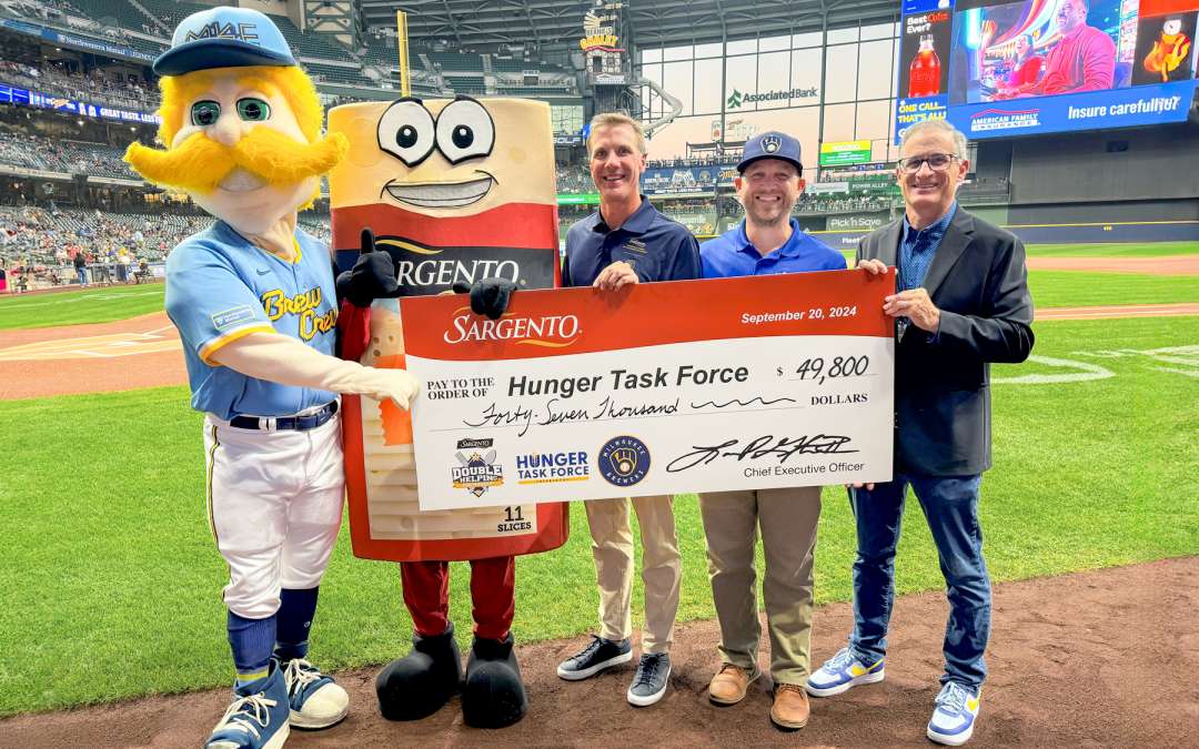 Hunger Task Force Teams Up with Sargento Cheese and the Milwaukee Brewers to Feed Families