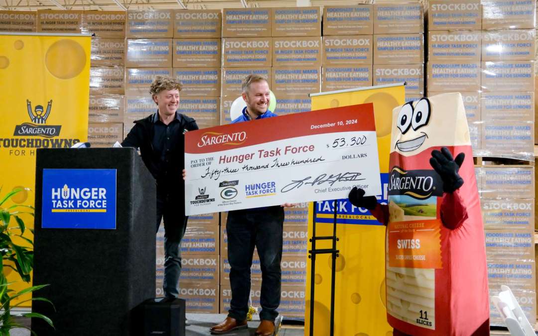 Hunger Task Force Celebrates Touchdowns for Hunger Success with Sargento and Packers alumnus John Kuhn