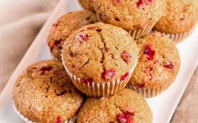 Whole Grain Cranberry Pumpkin Muffins