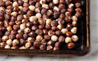 Ginger Roasted Hazelnuts